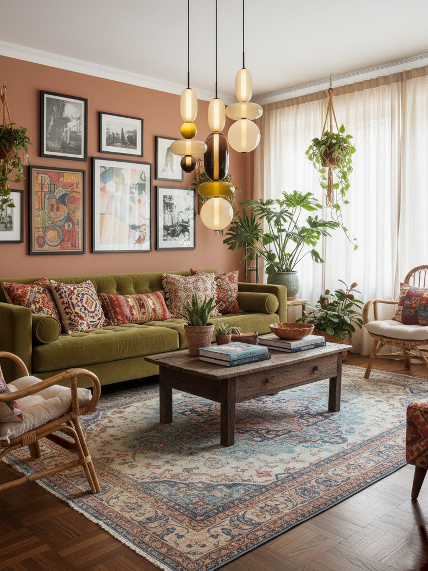 Candied Glass Pendant Light in Black for Stylish Kitchen Lighting 4