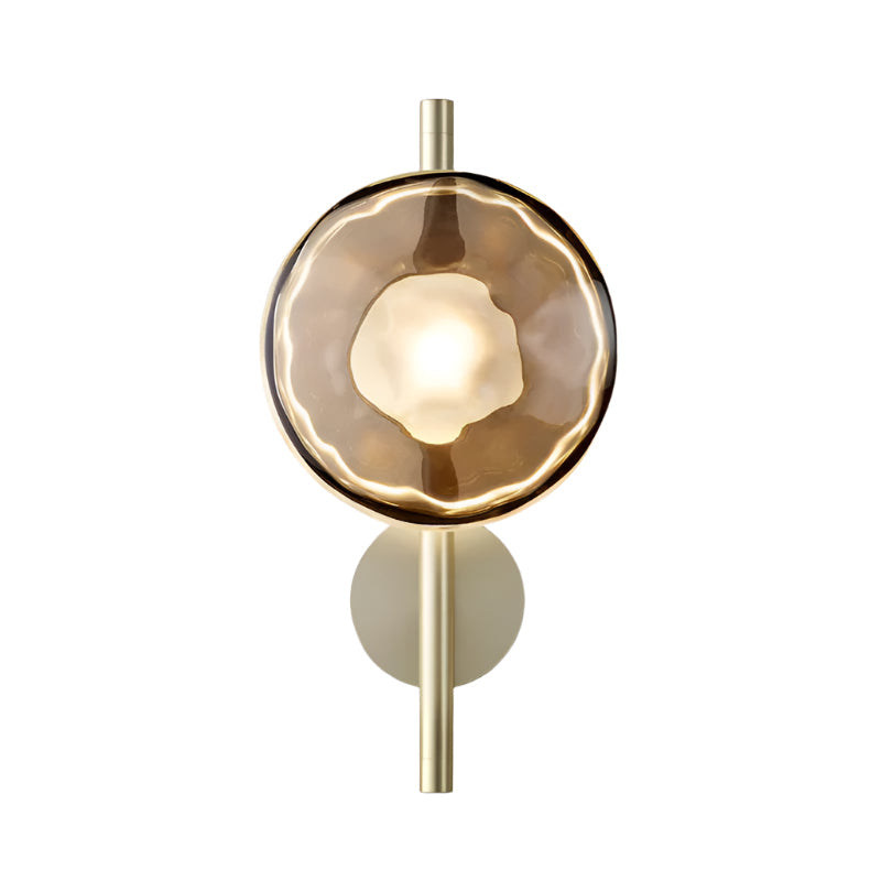Ceto Nordic Round Wall Light | Elegant Glass Sconce with Soft LED Illumination 30
