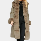 Christine | Plush Winter Coat for Women in Brown - Elegant and Warm Winter Jacket 1