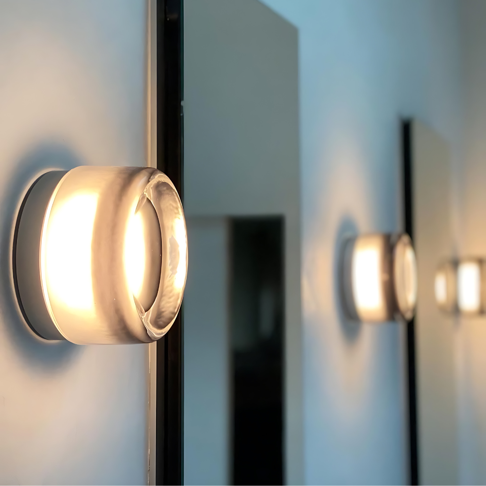 Dimpled Acrylic Modern Wall Lamp with Smart Sensor Technology for Contemporary Spaces 2