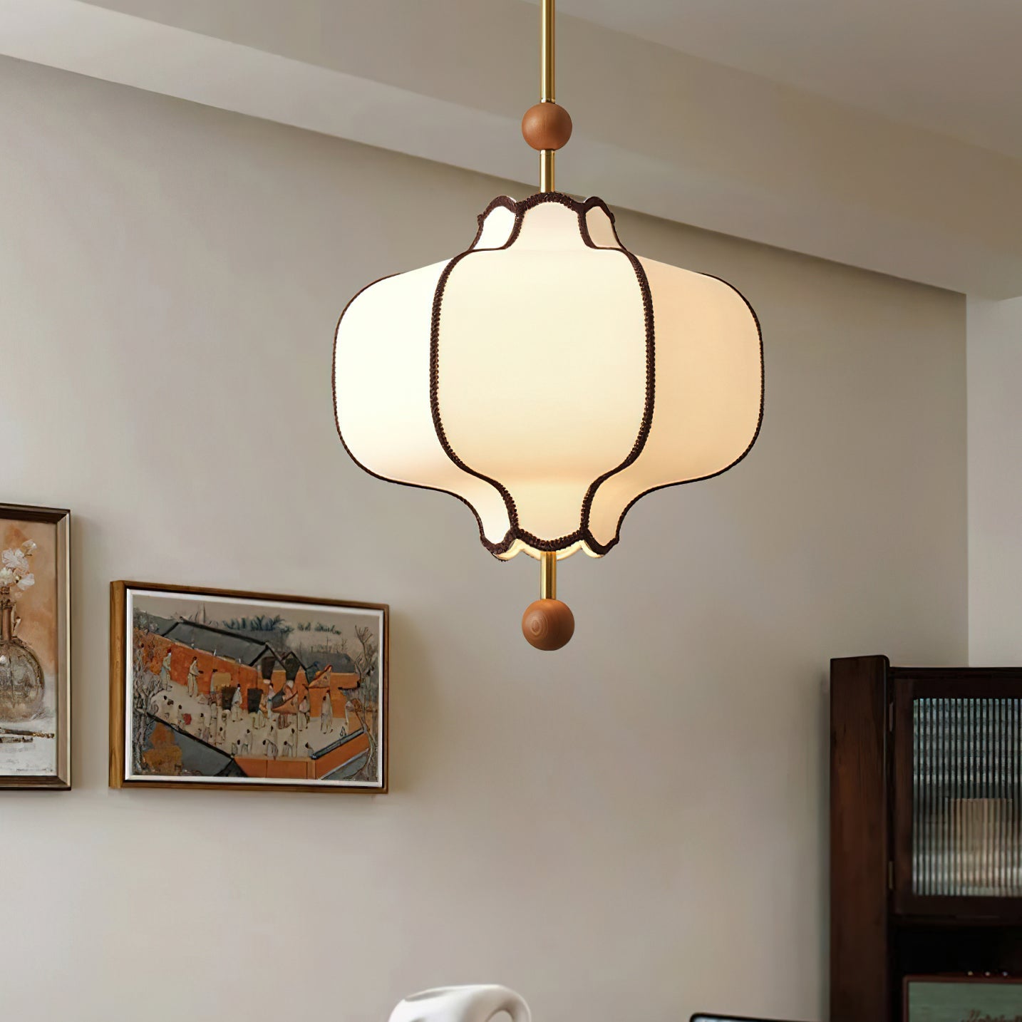 Elegant Lantern Pendant Light for Modern Kitchens and Interiors - Warm Ambient Ceiling Light Fixture 2