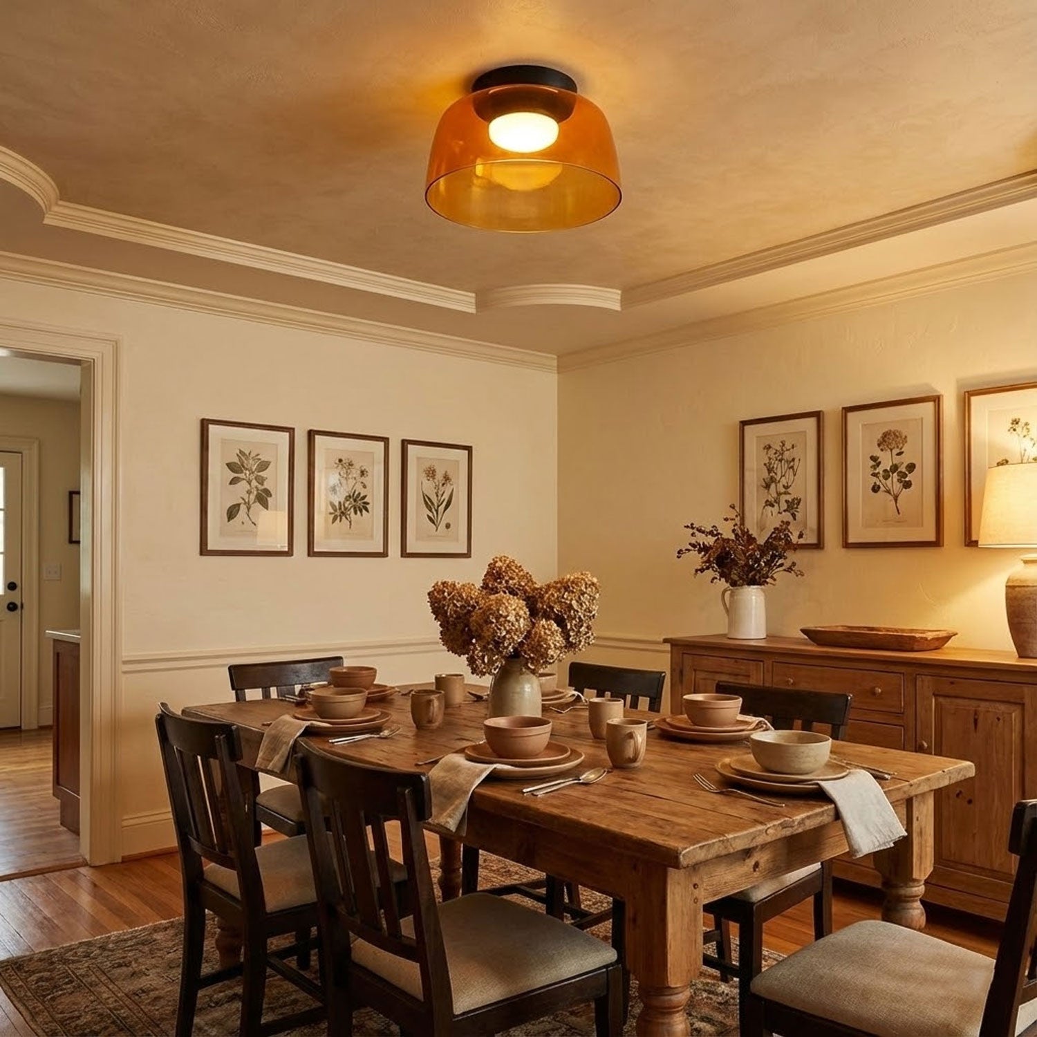 Elegant Levels Flush Mount Ceiling Light Fixture with Integrated LED - Stylish Indoor Lighting in Multiple Finishes 3