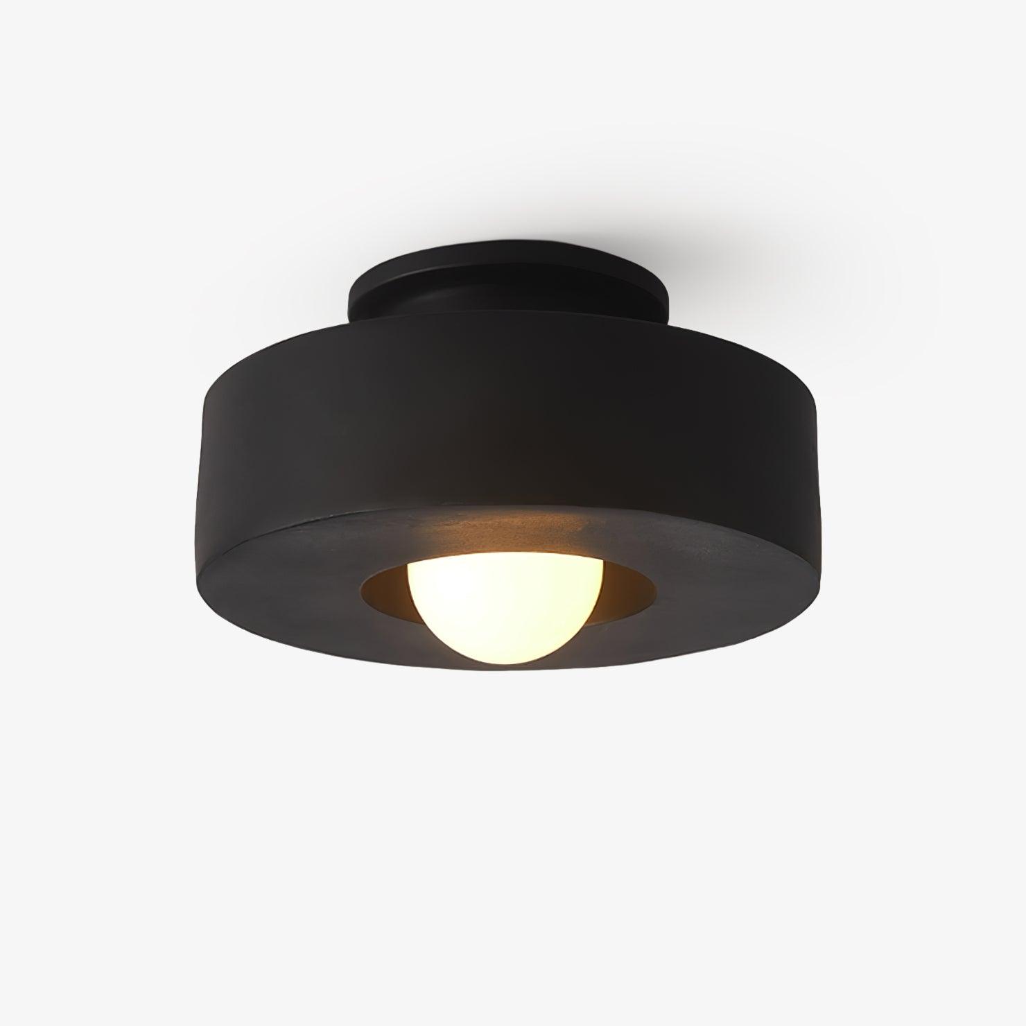 Geometric Design Flush Mount Ceiling Light | Modern Resin Ceiling Lamp for Stylish Interiors 1