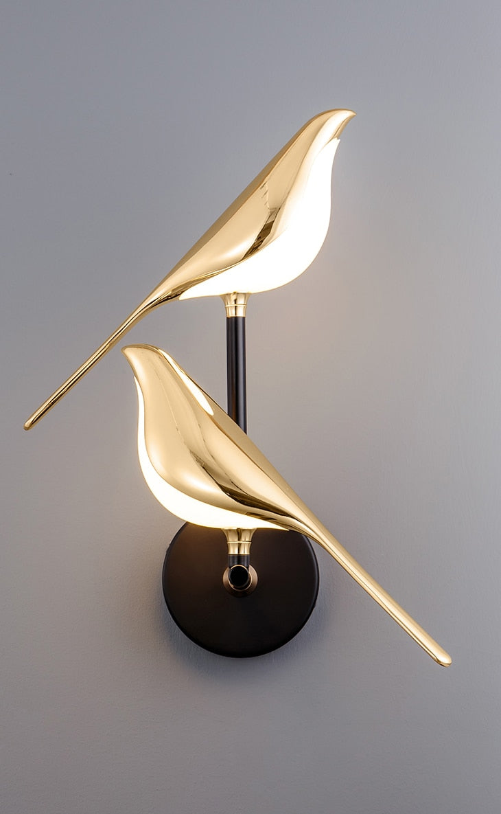 GlowFeather | LED Wall Lamp with Bird Motifs for Contemporary Home Decor 7