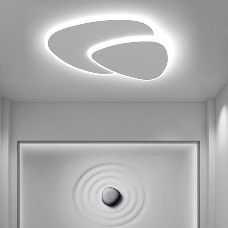 GlowSphere | Modern Flush Mount LED Ceiling Light Fixture in White 0