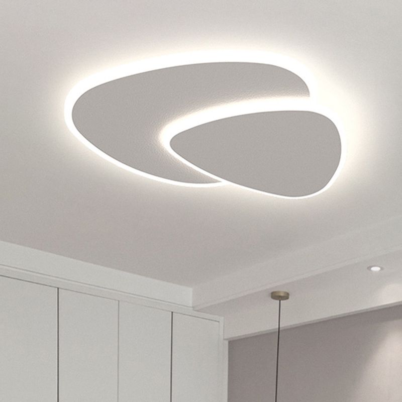 GlowSphere | Modern Flush Mount LED Ceiling Light Fixture in White 2