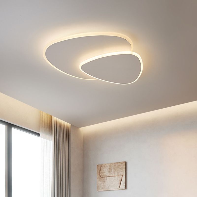 GlowSphere | Modern Flush Mount LED Ceiling Light Fixture in White 4