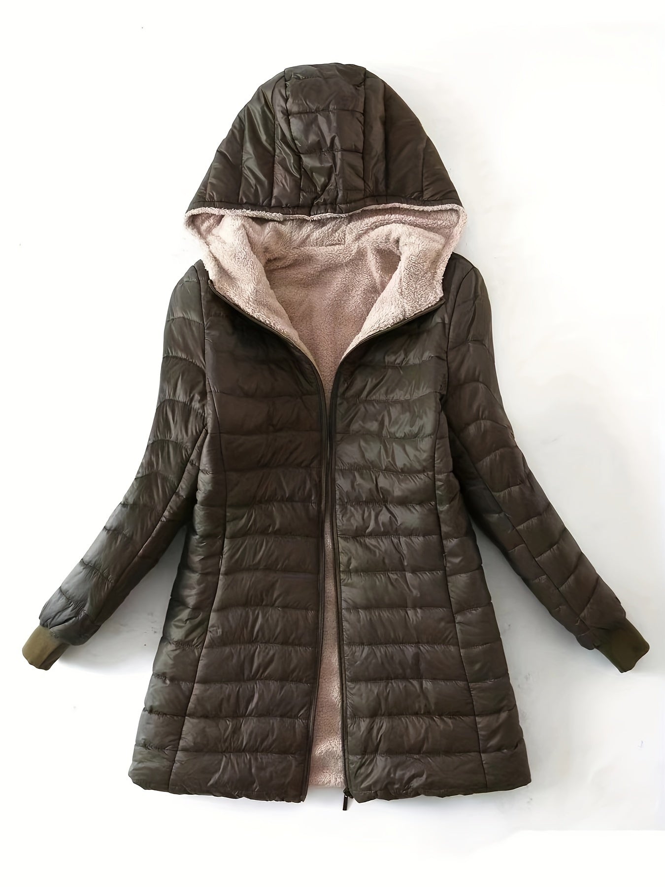 Janice | Women's Long Black Puffer Jacket for Winter Casual Style 4