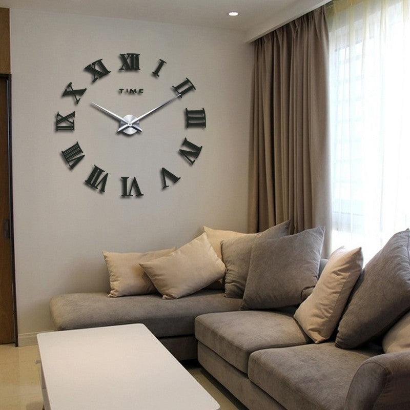 Large Modern Wall Clock by PureTime | Geometric Design for Living Room Decor 3