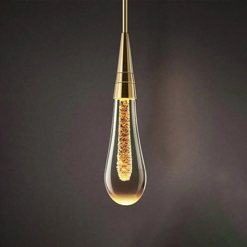 LuxeDrop | Elegant Wall Sconce with Water Droplet Design and Warm LED Light 3