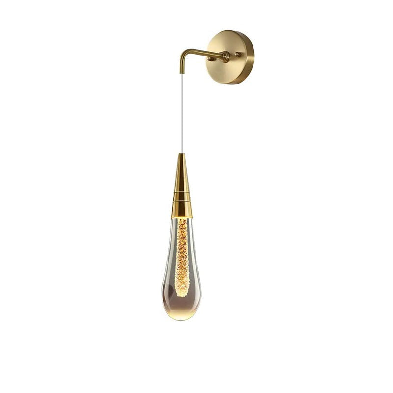 LuxeDrop | Elegant Wall Sconce with Water Droplet Design and Warm LED Light 4