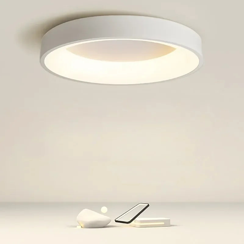 Modern Minimalist Flush Mount LED Ceiling Light Fixture for Serene Scandinavian Spaces 1