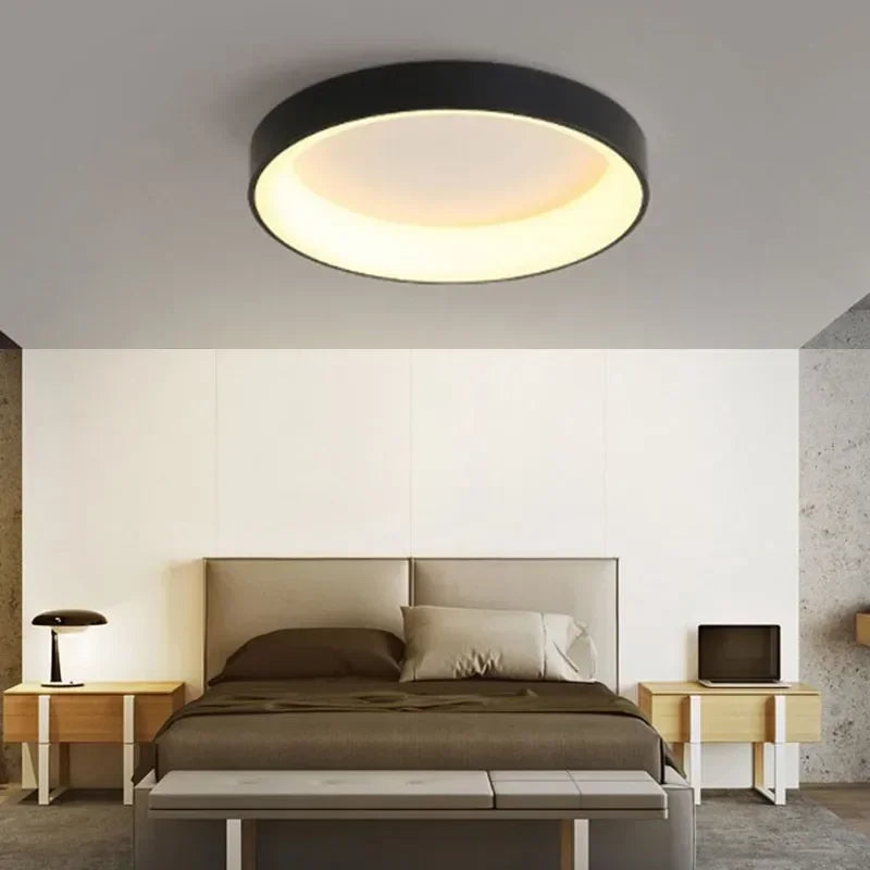 Modern Minimalist Flush Mount LED Ceiling Light Fixture for Serene Scandinavian Spaces 4