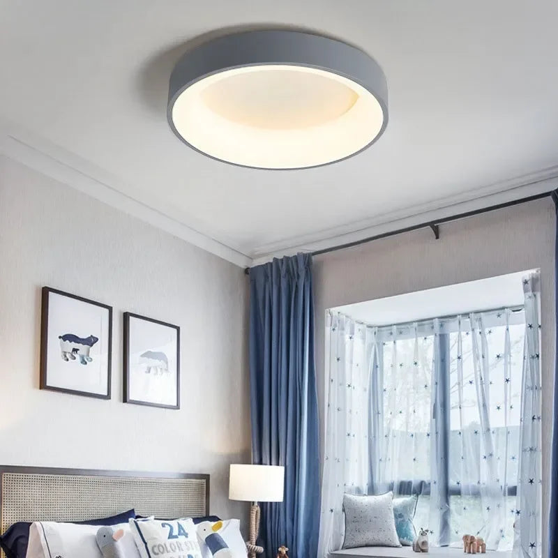 Modern Minimalist Flush Mount LED Ceiling Light Fixture for Serene Scandinavian Spaces 5