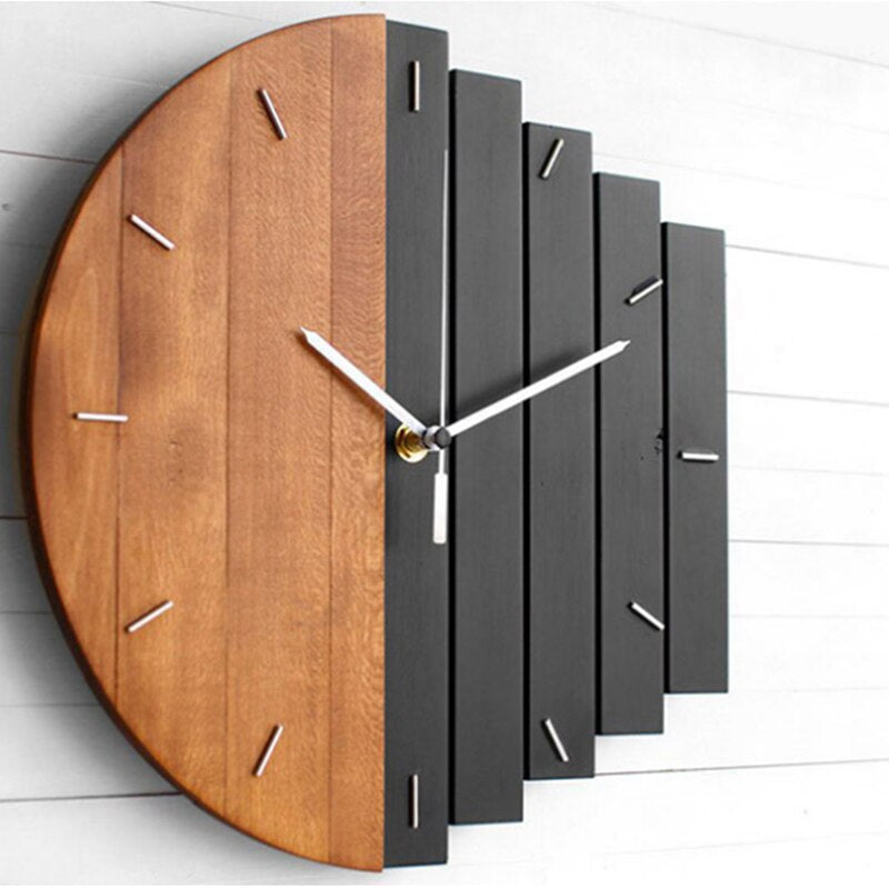 Natural Wooden Wall Clock by WoodAura | Elegant Kitchen Clocks for Home Decor 1