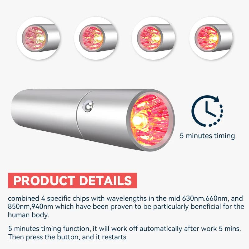 RevitaGlow | Portable LED Red Light Therapy Pen for Skin Rejuvenation and Pain Relief 1