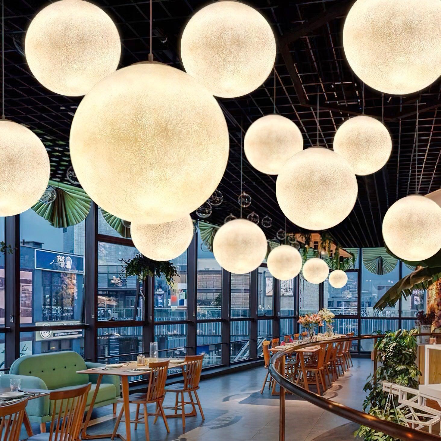 SilverMoon Celestial Pendant Light | Elegant Hanging Lights for Home Decor 4