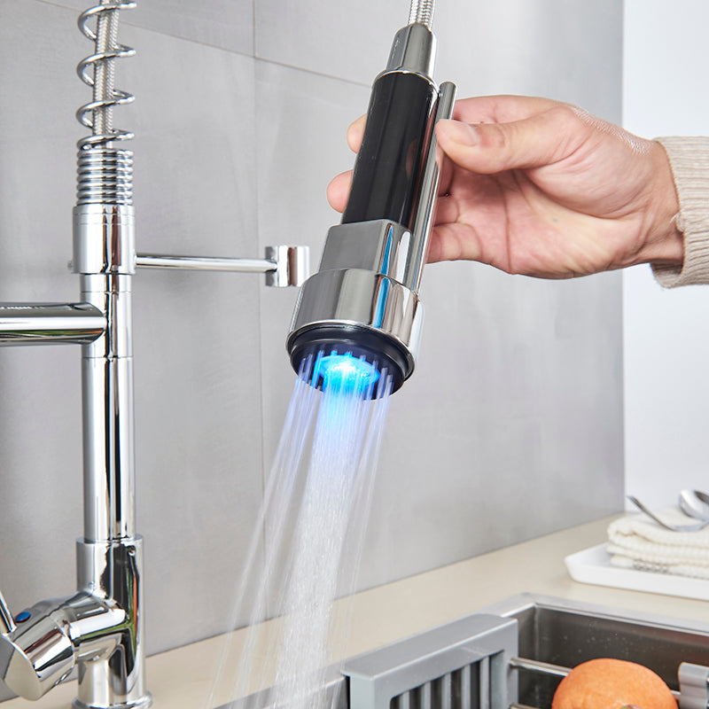 SpringTwin | Dual Outlet Kitchen Mixer Tap with LED Color-Changing Technology 2